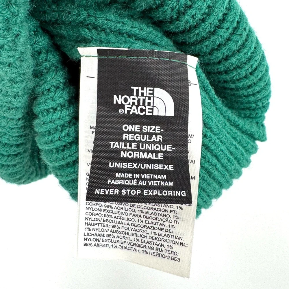 THE NORTH FACE Salty Lined Beanie Dark Green Unisex Size OS Regular
